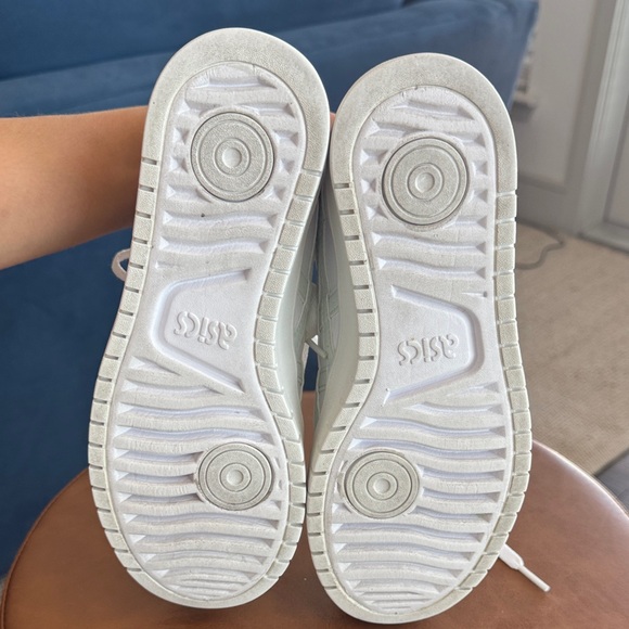 ASICS Women's JAPAN S PF White/Lichen Rock Platform Sneakers - Picture 7 of 7